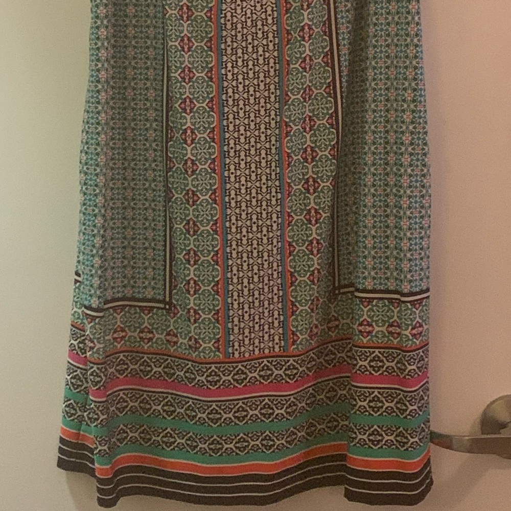 Colorful Dress with Back Zipper